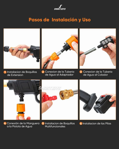 Hidrolavadora Inalámbrica 48V + Regalo Aspirador 3 en 1 – Combo de Limpieza Pro